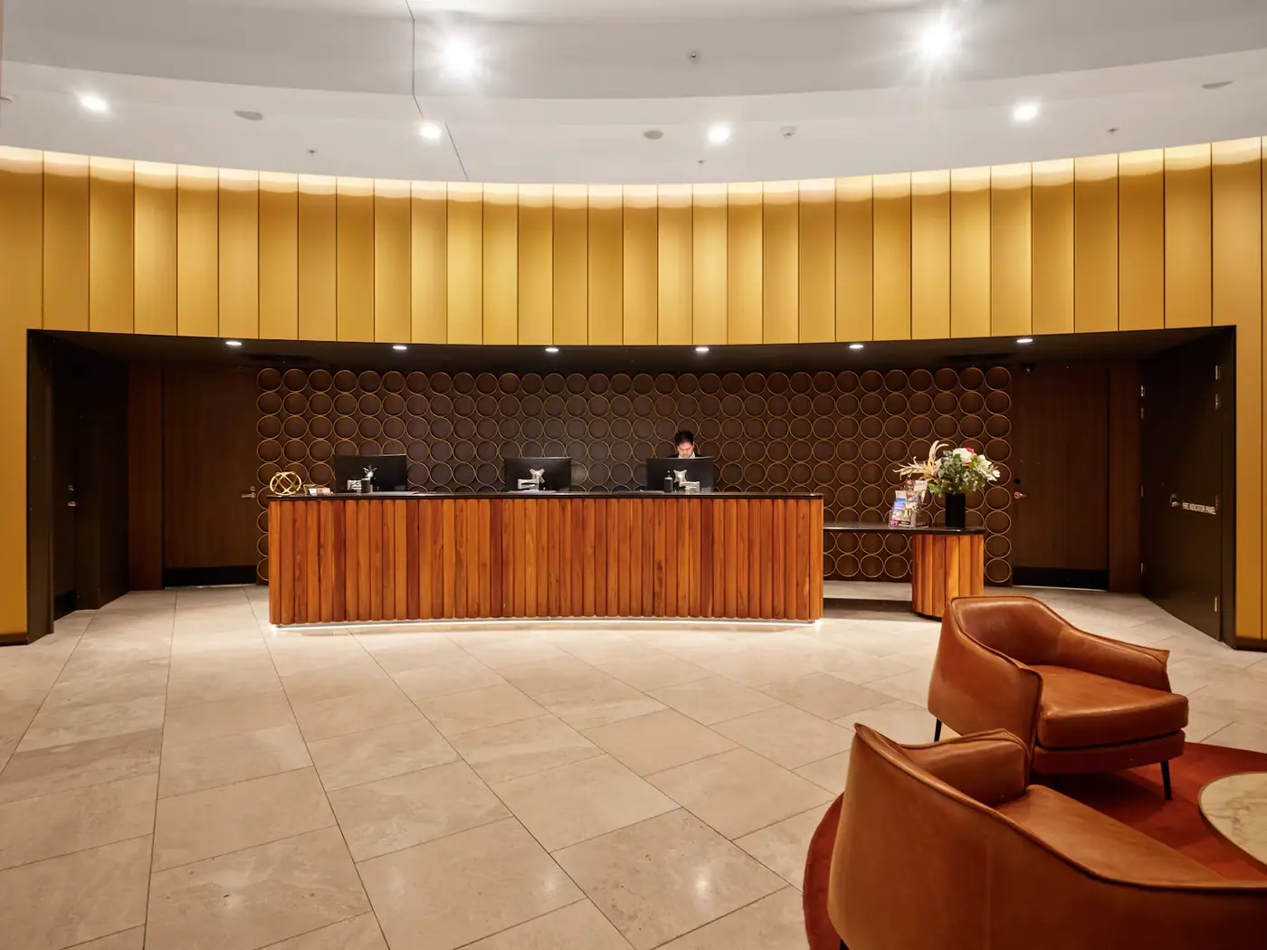Accueil de clinique en bois